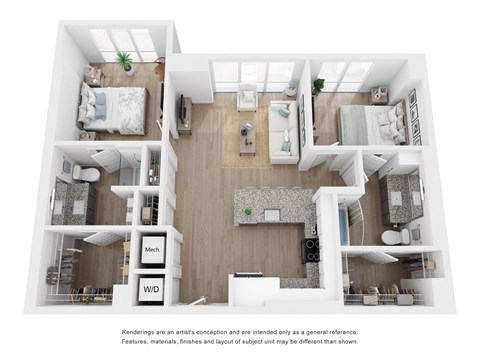 B1 Floor Plan at Link Apartments® H Street, Washington, DC